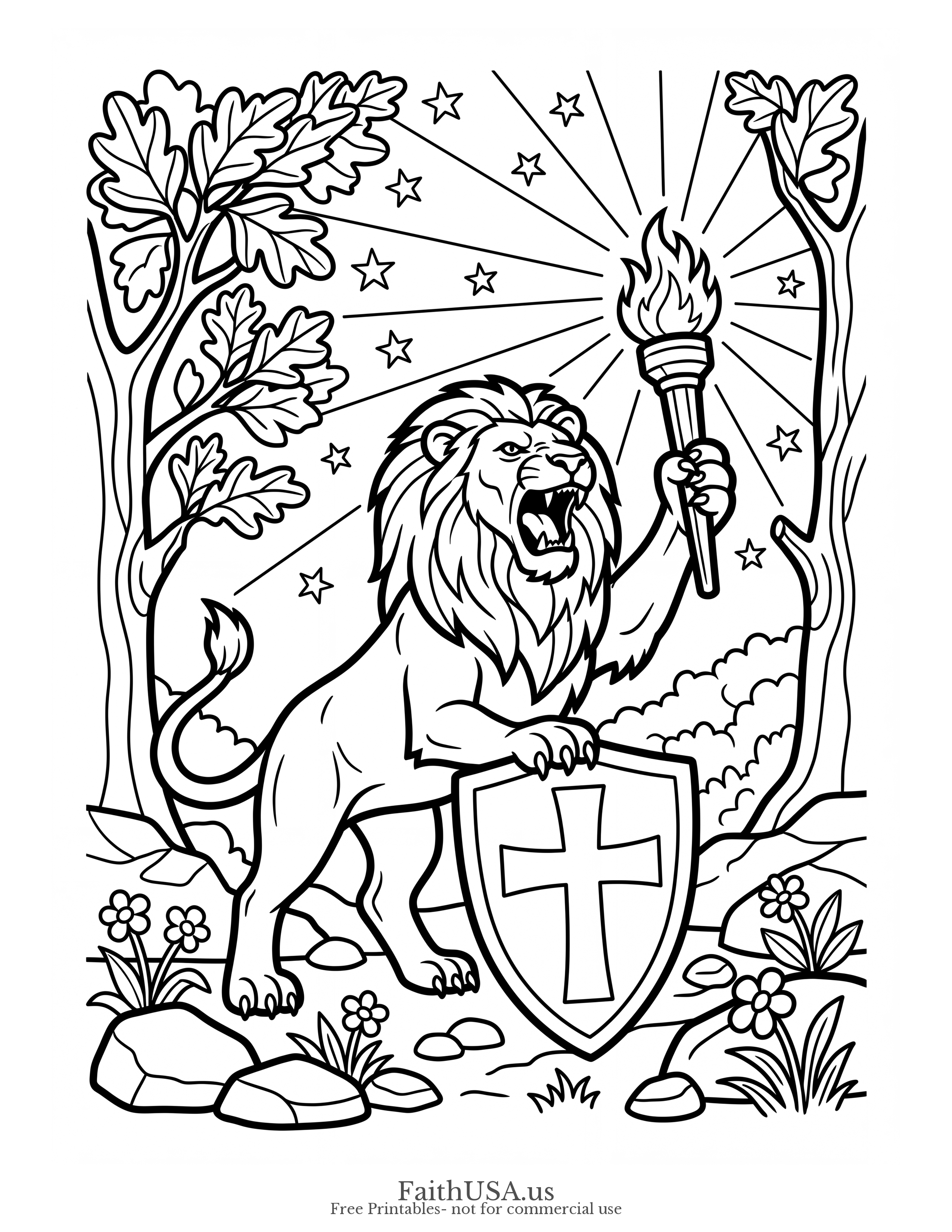 2 Timothy 1:7 (Simple) - Free printable bible verse coloring page