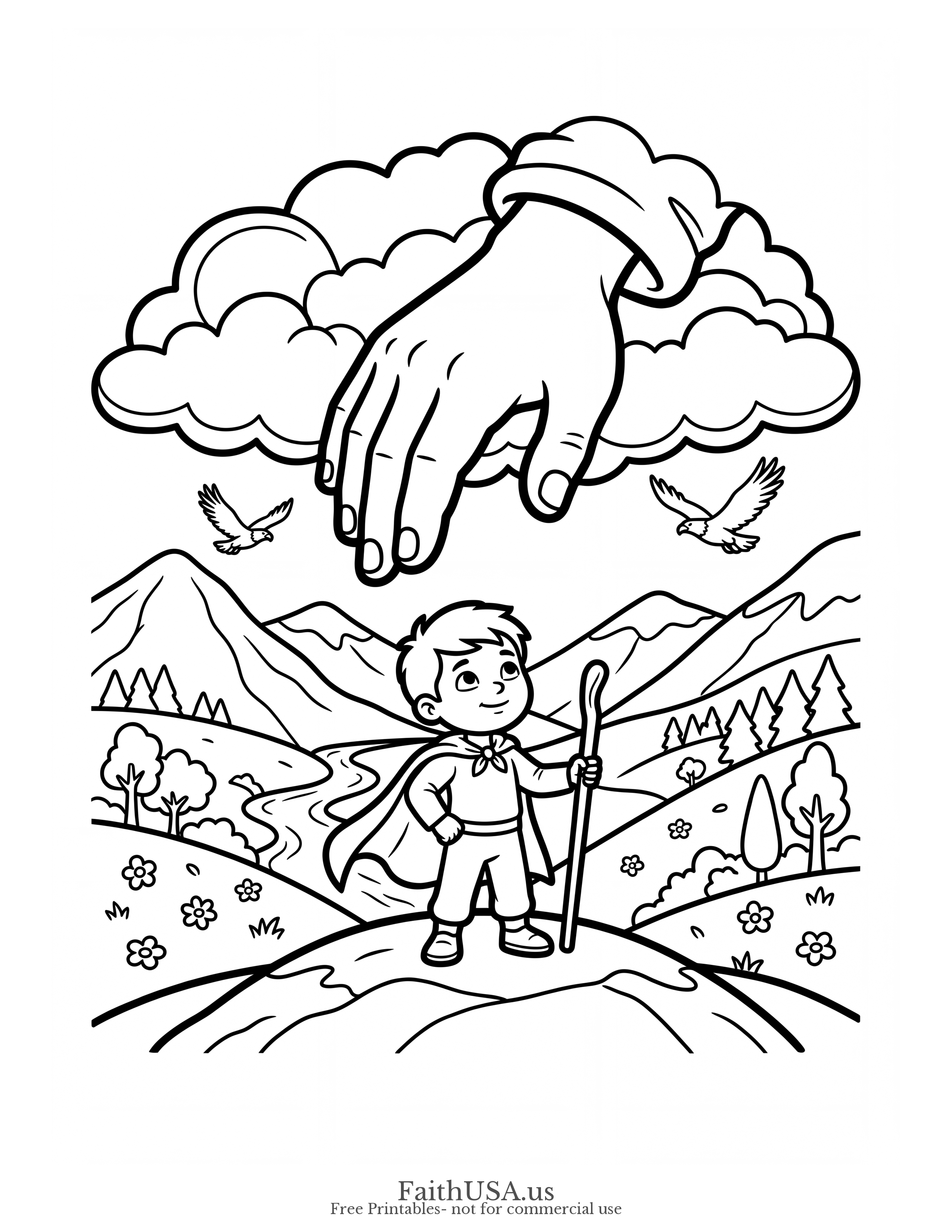 Isaiah 41:10 (Simple) - Free printable bible verse coloring page
