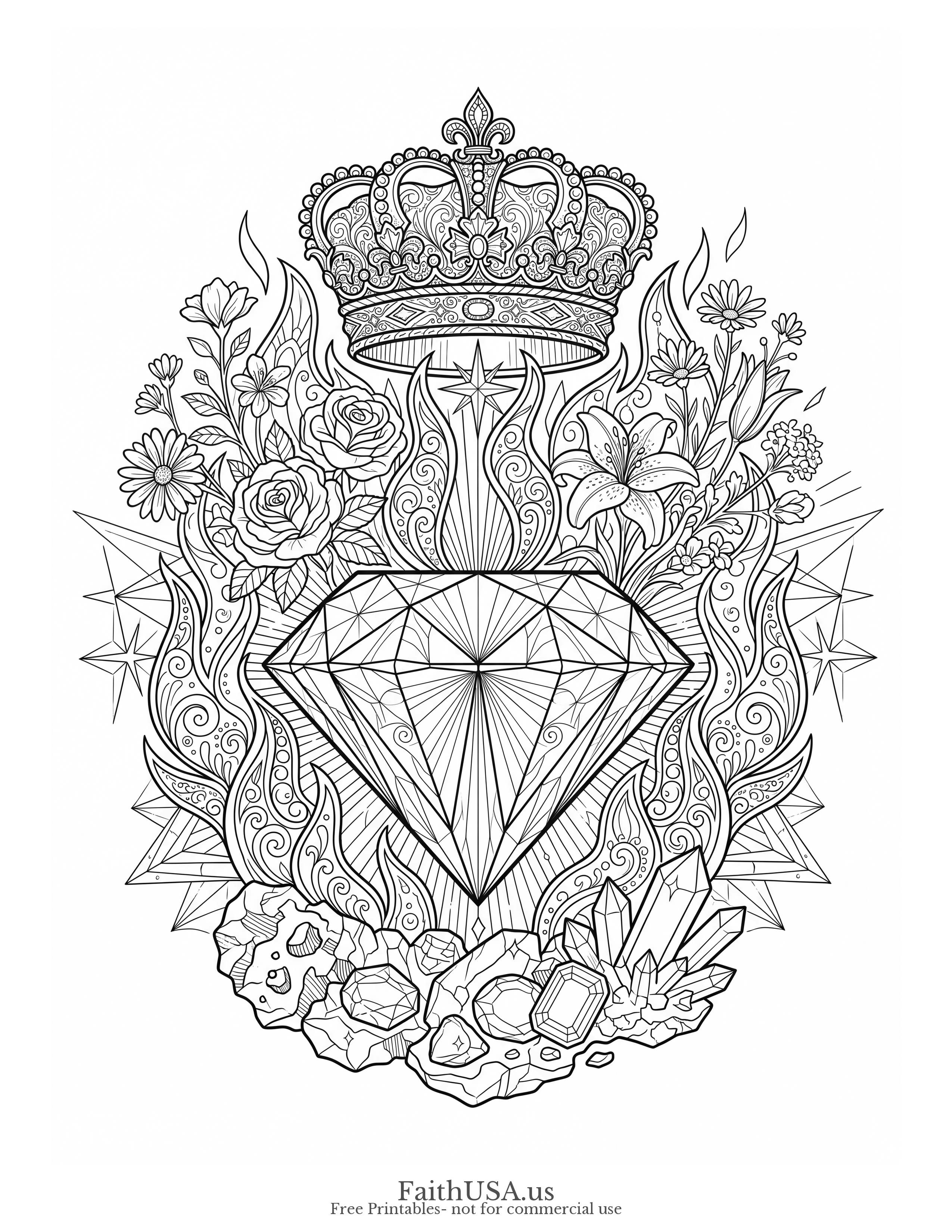 James 1:2-3 (Detailed) - Free printable bible verse coloring page