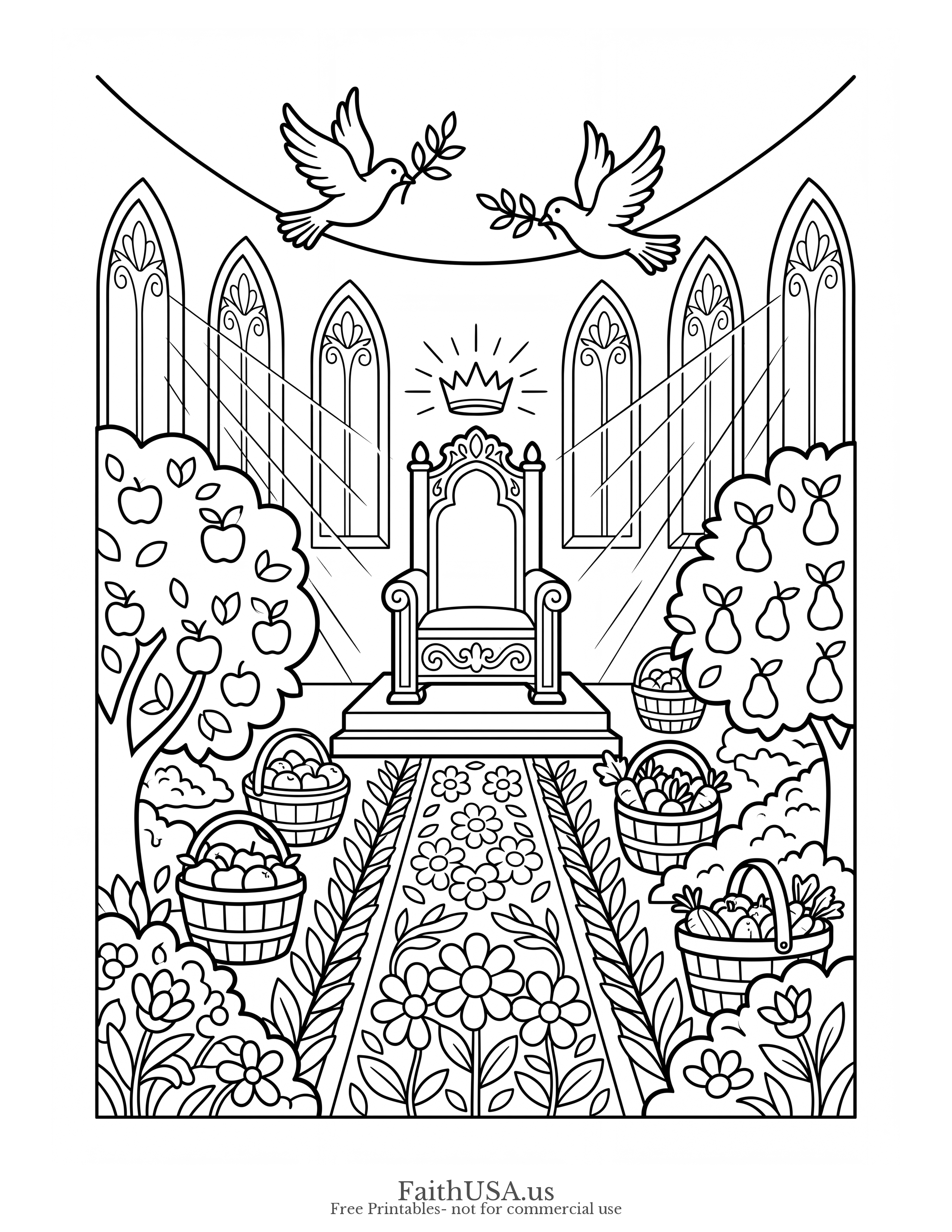 Matthew 6:33 (Simple) - Free printable bible verse coloring page