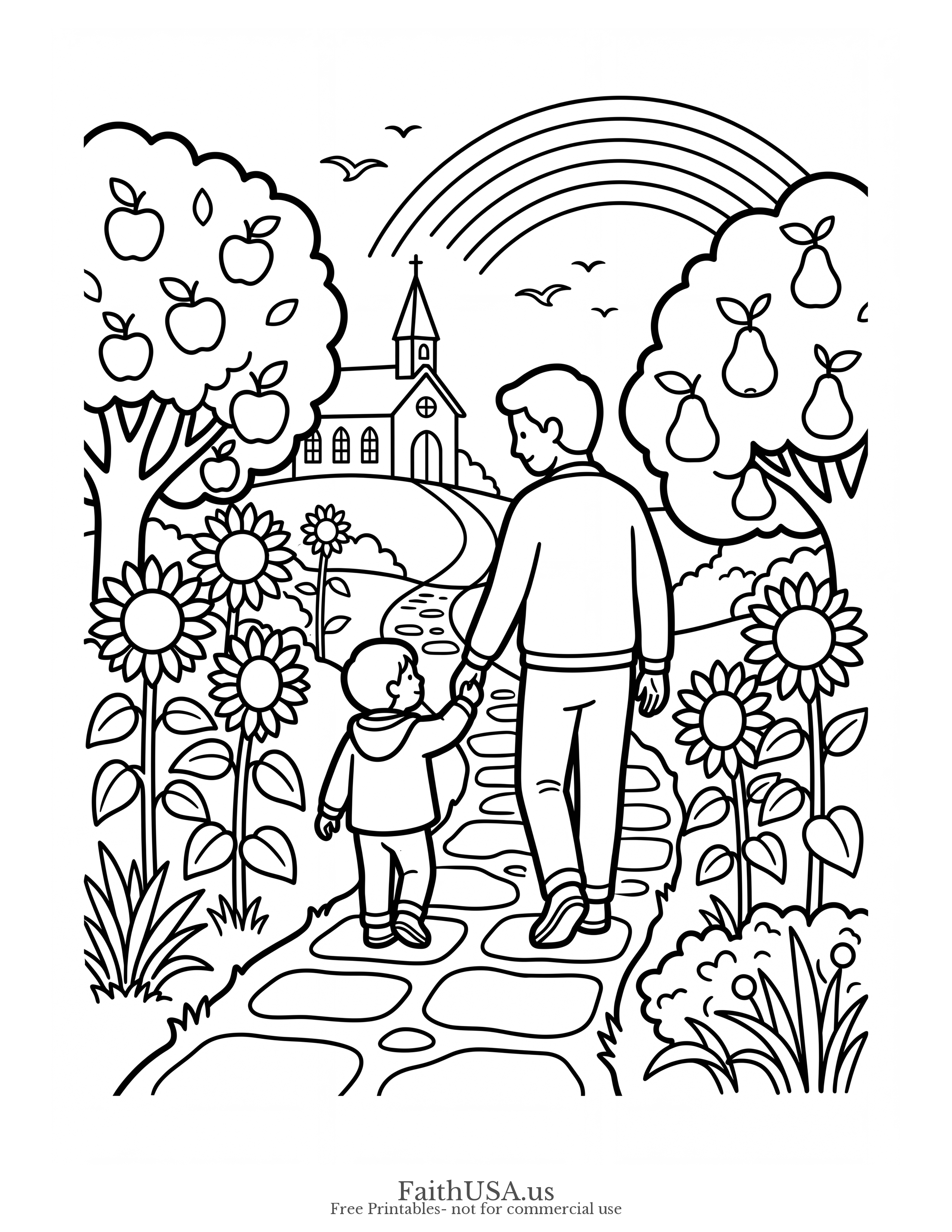 Proverbs 22:6 (Simple) - Free printable bible verse coloring page
