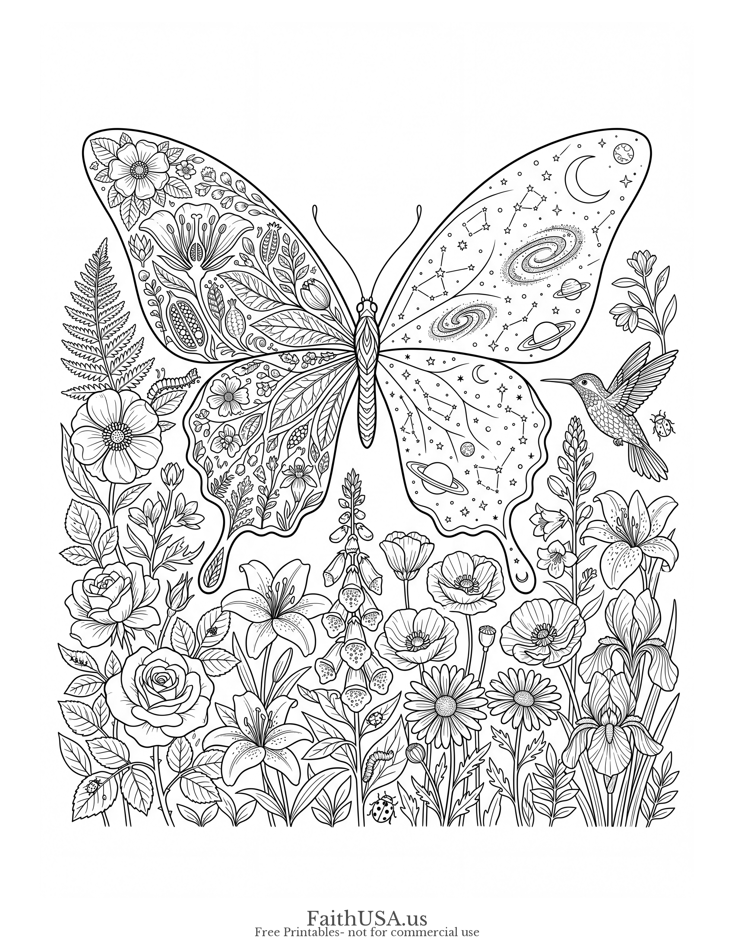 Psalm 139:14 (Detailed) - Free printable bible verse coloring page