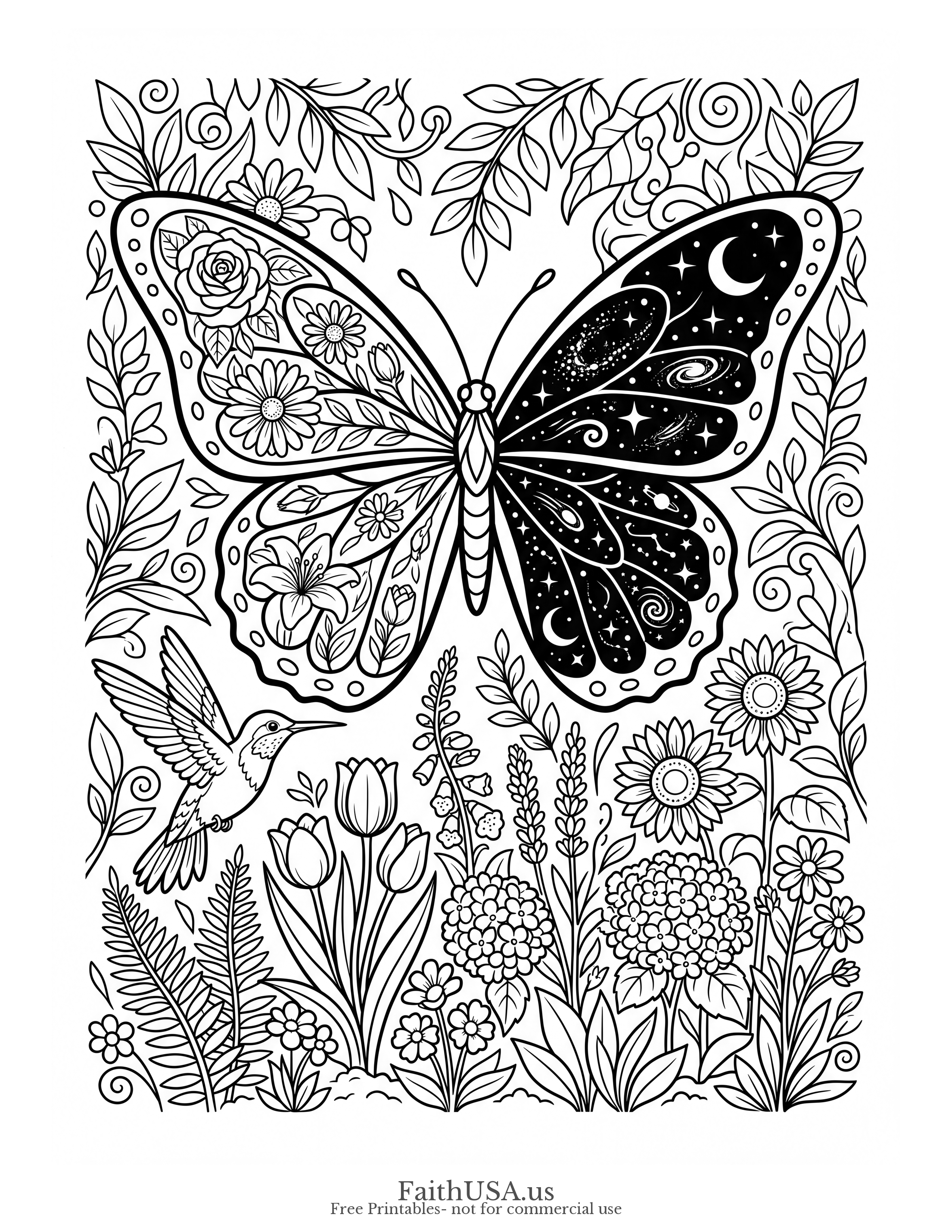 Psalm 139:14 (Simple) - Free printable bible verse coloring page