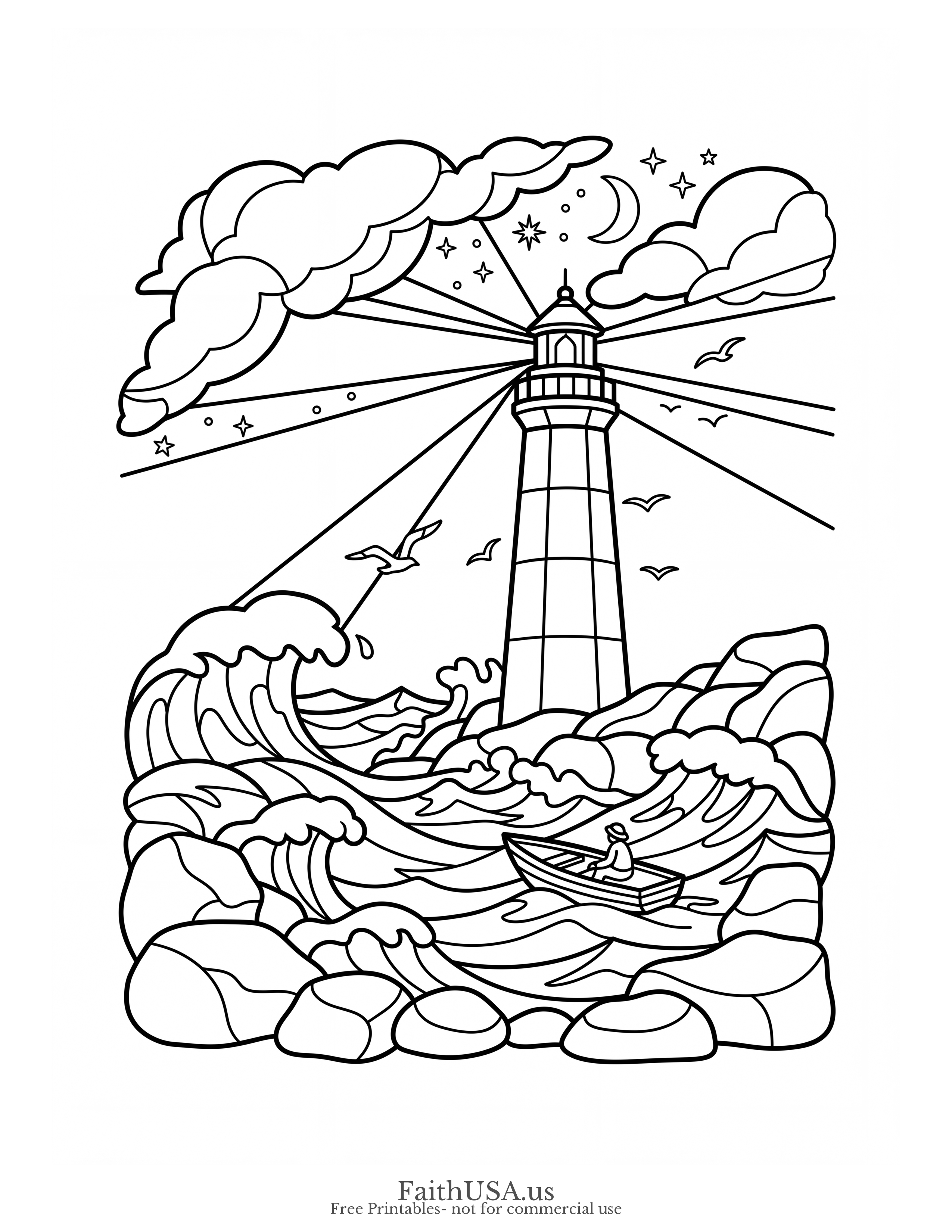 Psalm 27:1 (Simple) - Free printable bible verse coloring page
