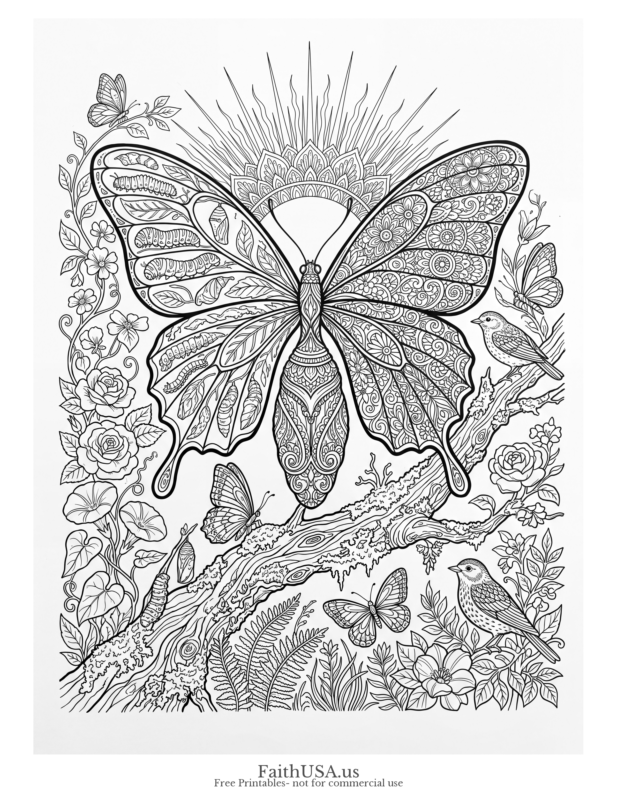 Romans 12:2 (Detailed) - Free printable bible verse coloring page