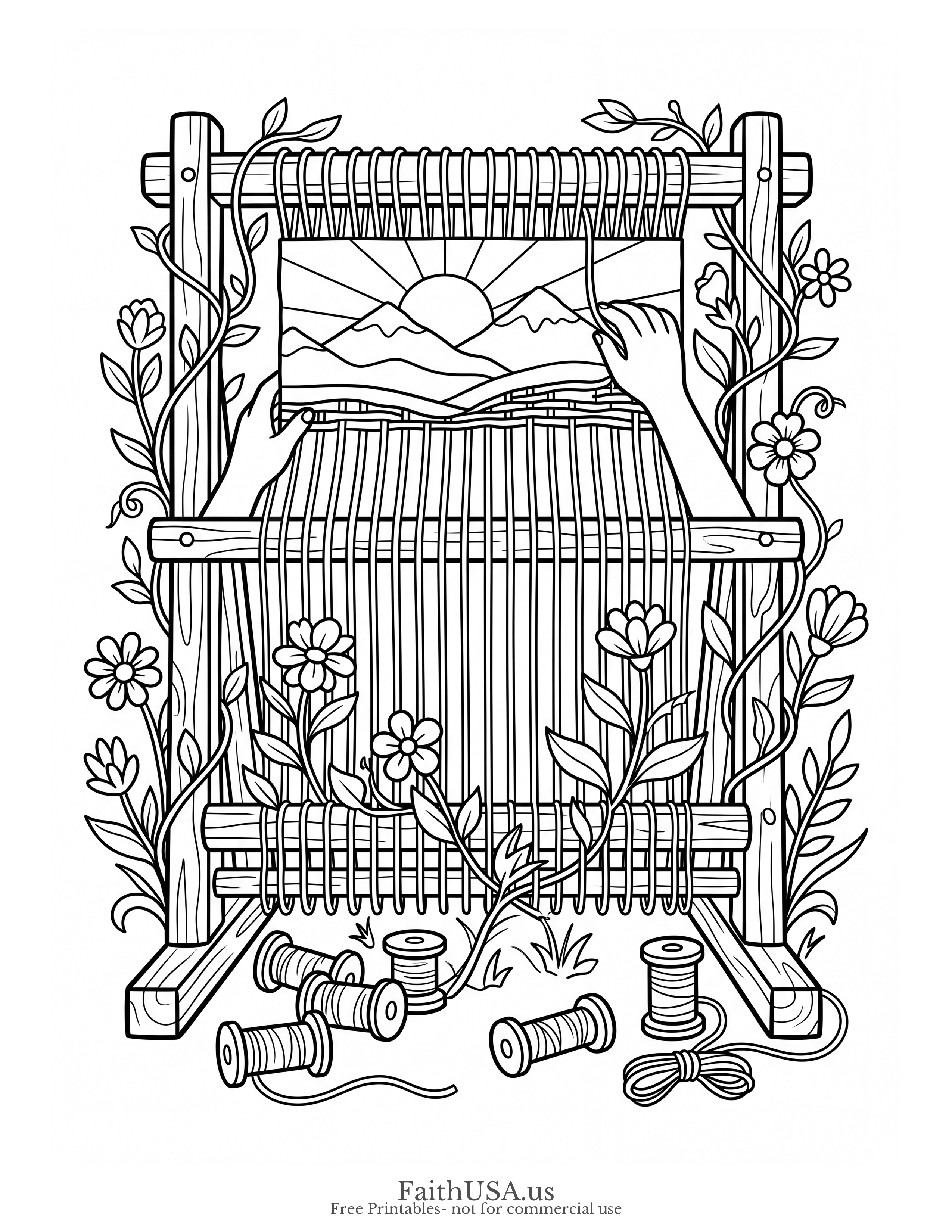 Romans 8:28 (Simple) - Free printable bible verse coloring page