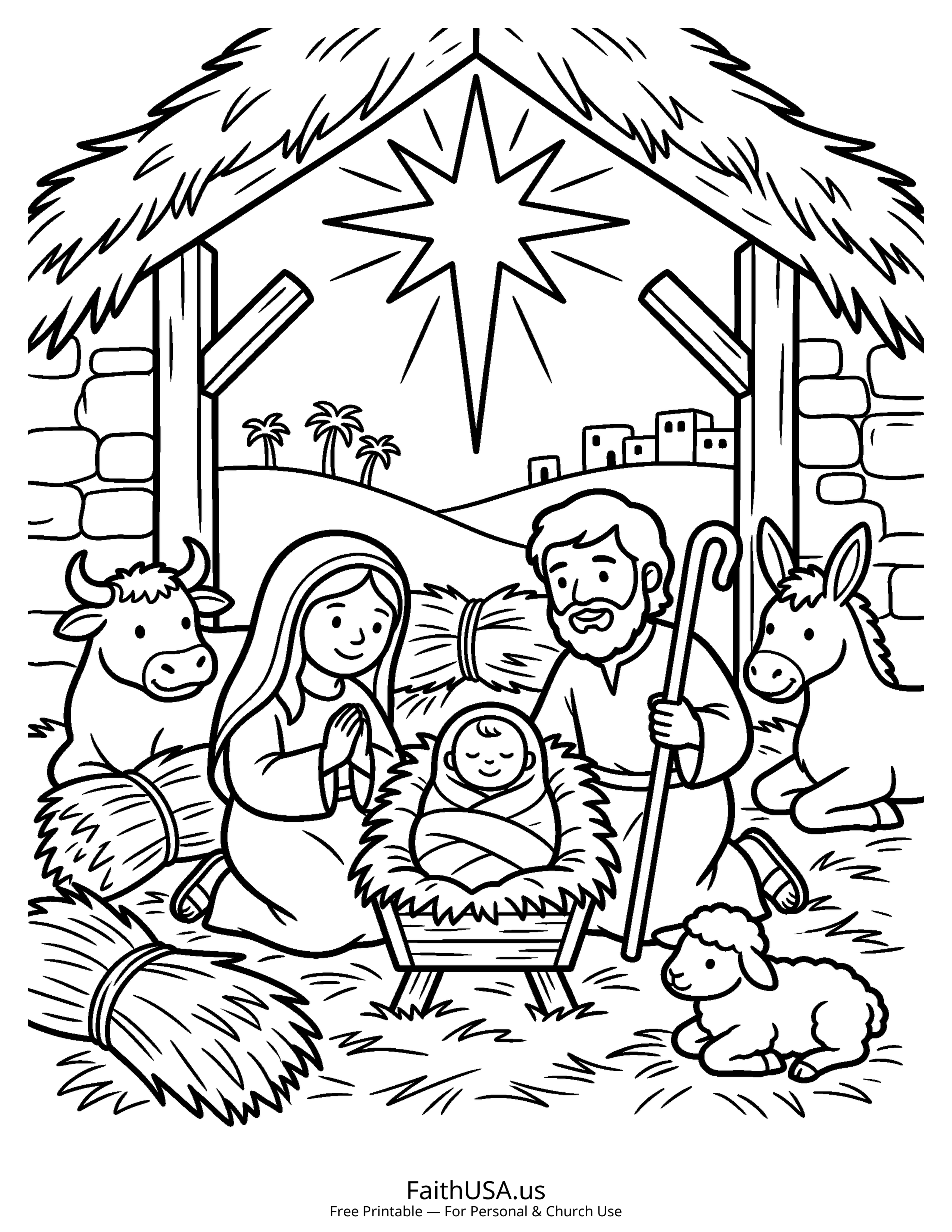 Jesus Coloring Pages
